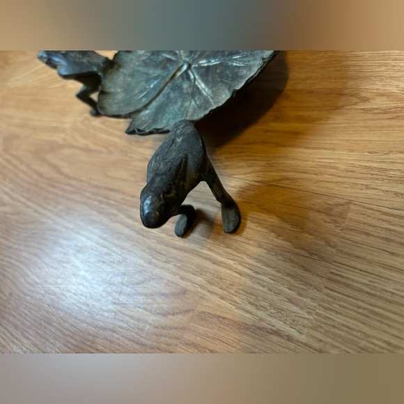 Vintage Brass Frog Planter - Picture 3 of 15
